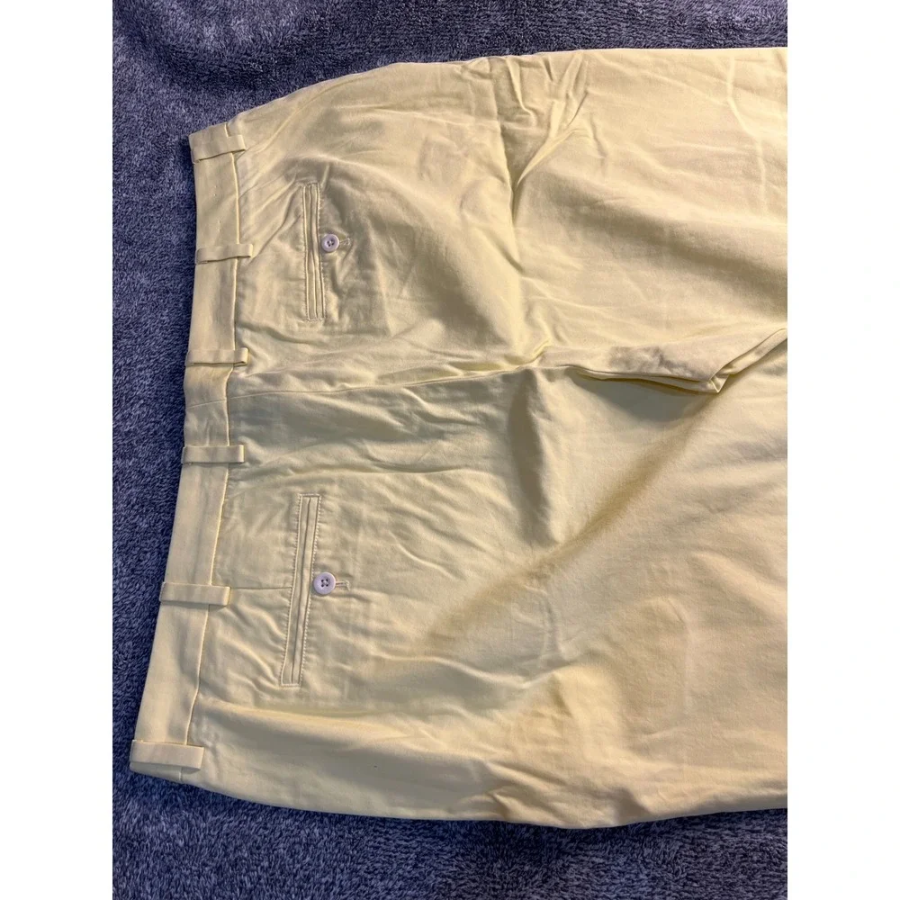 Vineyard Vines Mens 42x30 Yellow Breaker Pants Cotton Chino Straight Leg Golf